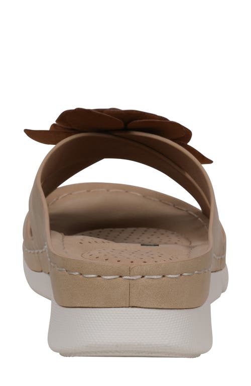 Gc Shoes Claire Comfort Slide Sandal In Tan