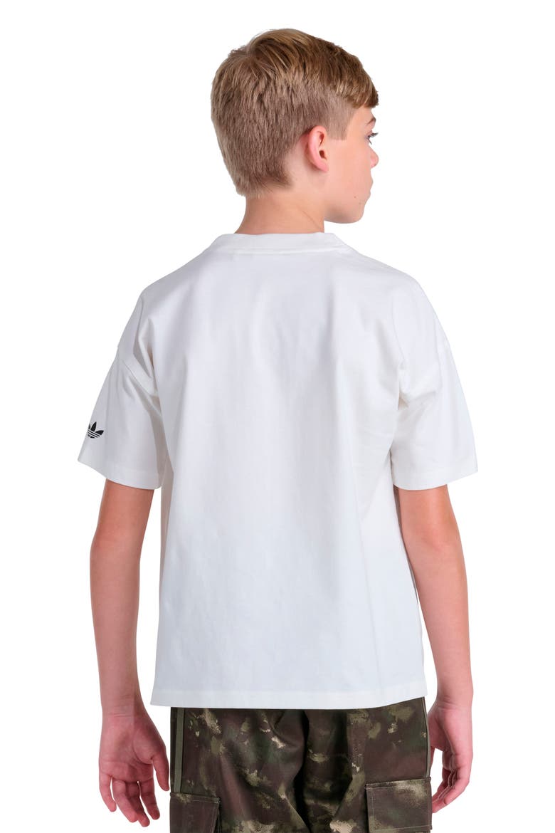 Kids' Trefoil Pizza Graphic T-Shirt, Alternate, color, OFF WHITE