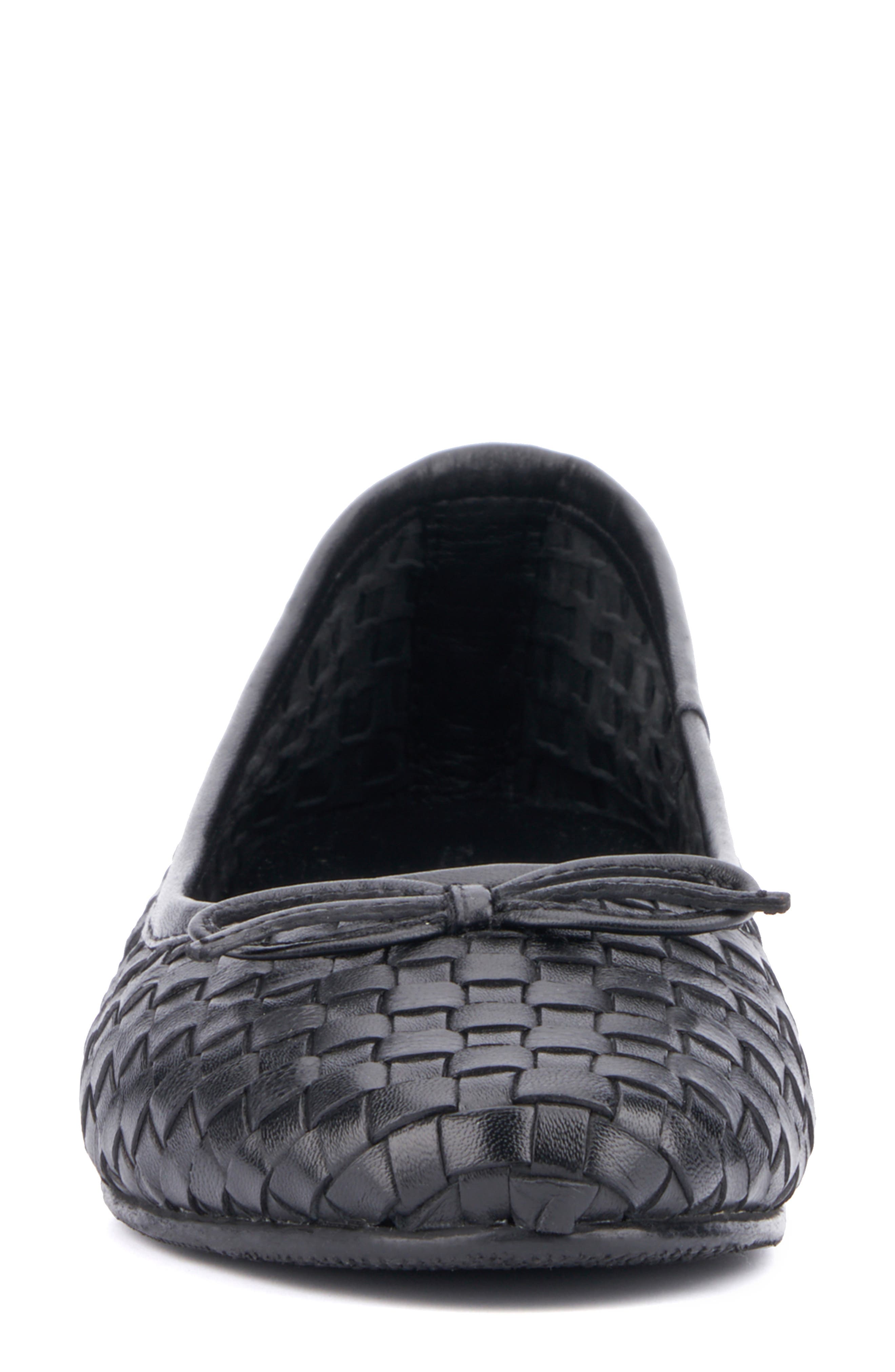 VINTAGE FOUNDRY Jalene Woven Ballet Flat, Alternate, color, Black