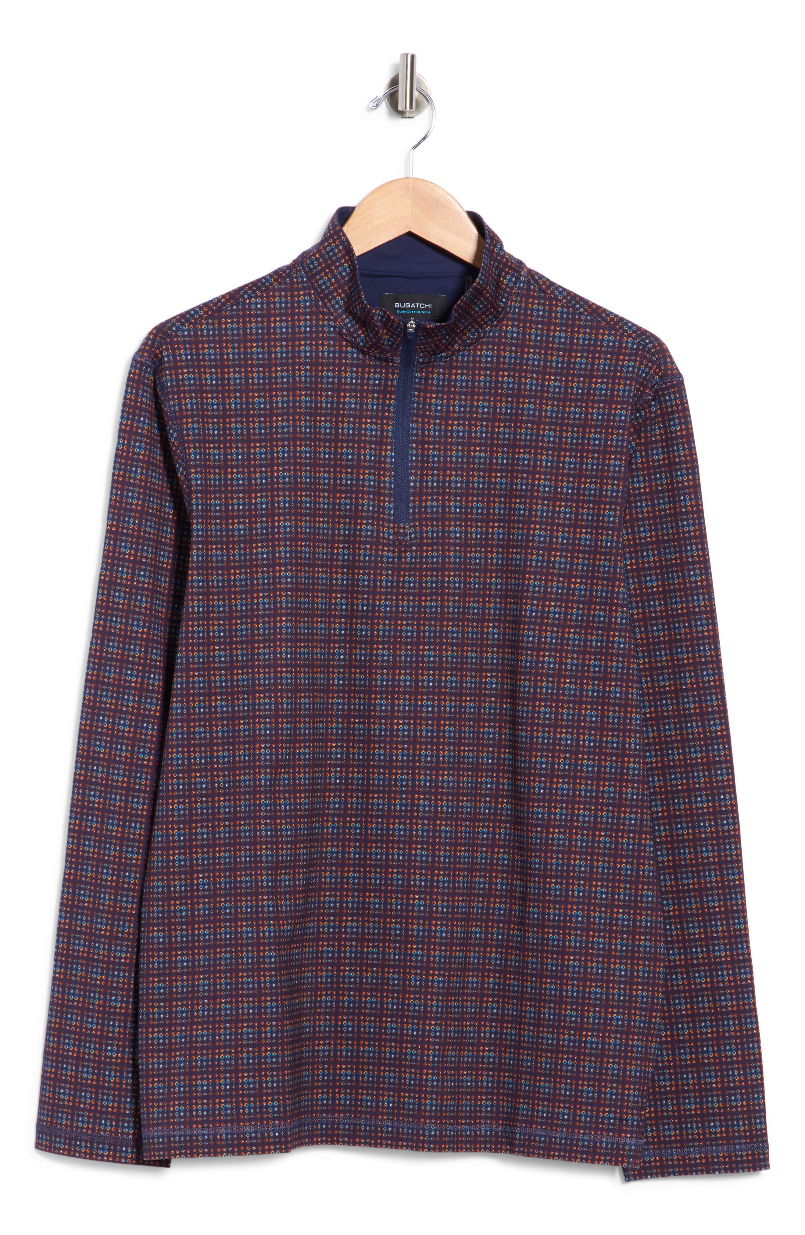 Stretch Cotton Quarter Zip Pullover