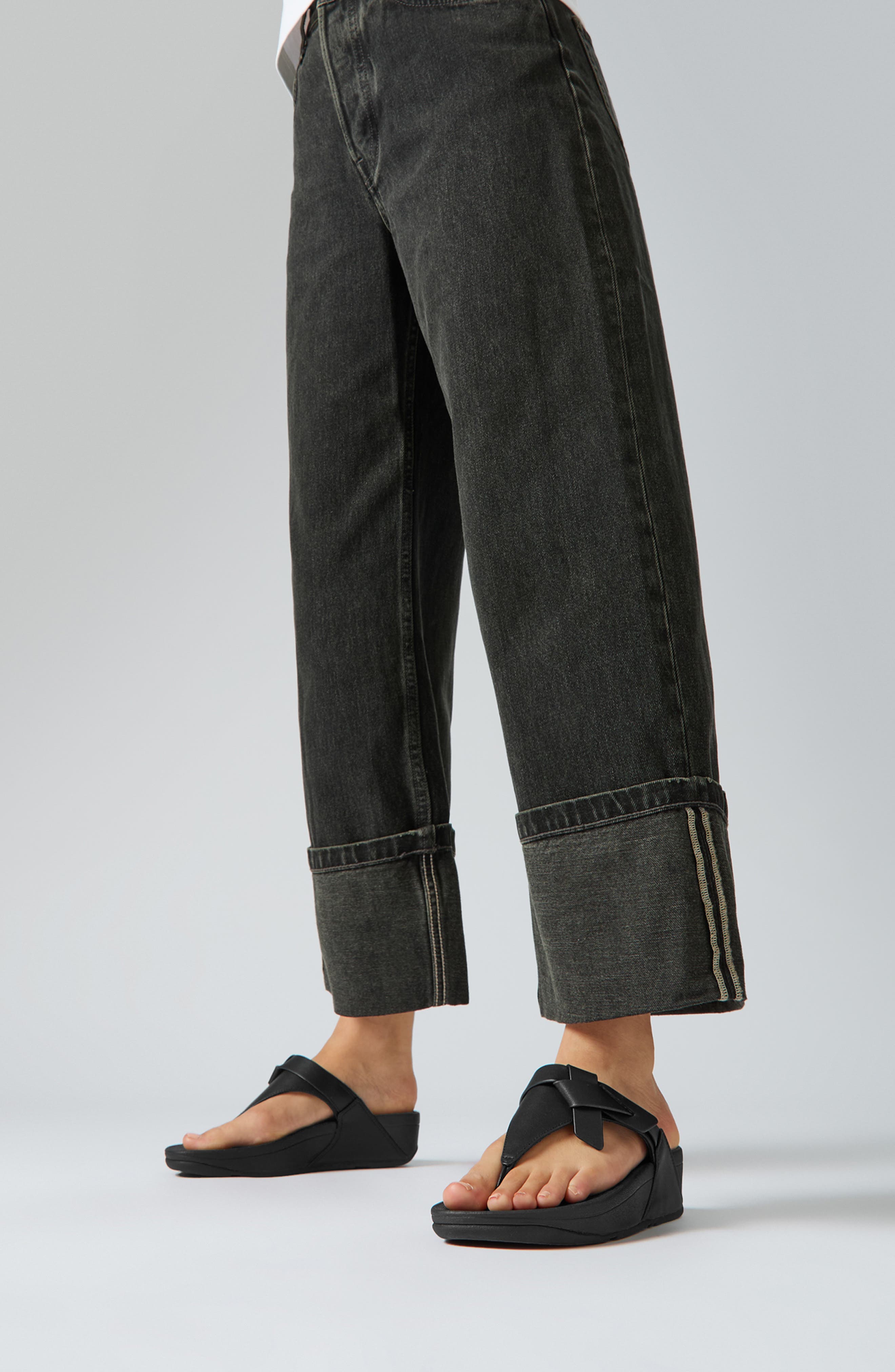 FitFlop Lulu Platform Wedge Flip Flop, Alternate, color, 