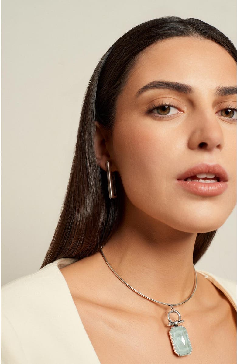 CXC Omega Light Choker, Alternate, color, Silver