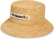 Jacquemus Le Bob Plage Raffia Bucket Hat