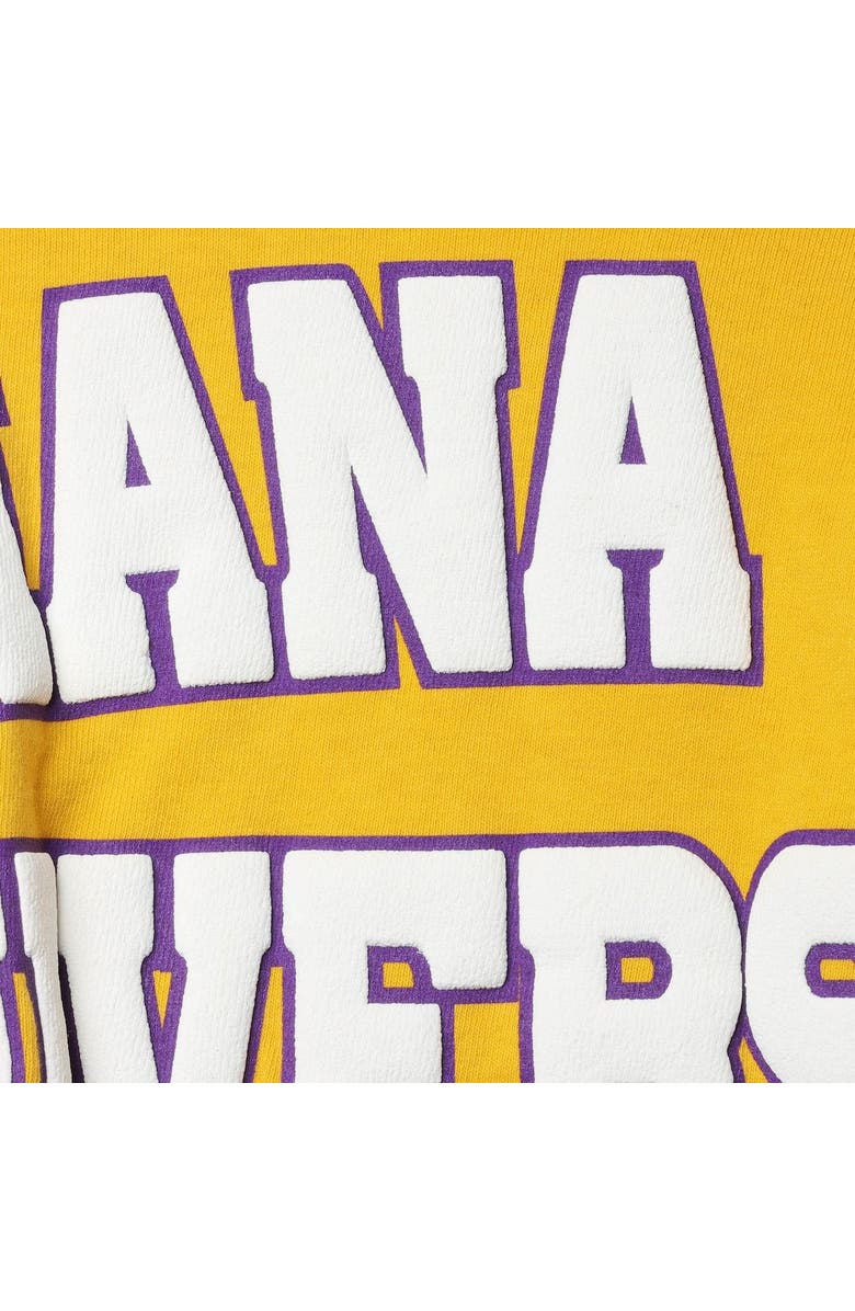 SPIRIT JERSEY Women's Gold LSU Tigers Laurels Crop Long Sleeve T-Shirt, Alternate, color, 