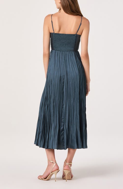 Astr The Label Maeve Midi Dress In Blue