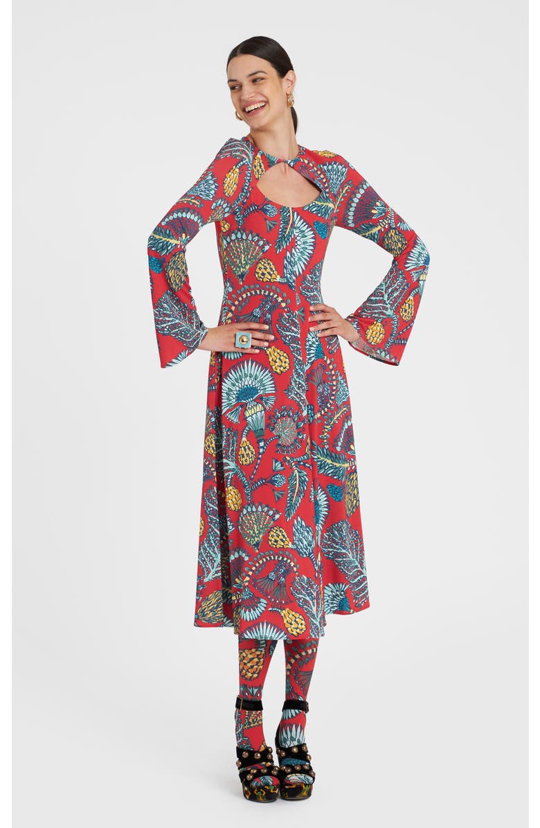 La DoubleJ Farfalla Dress Sicomore Red, Main, color, Sicomore Red