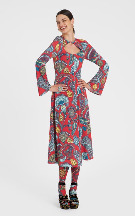 Farfalla Dress Sicomore Red