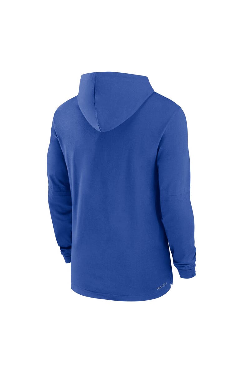 Nike Men's Nike Royal Duke Blue Devils 2024 Sideline Hoodie Performance Long Sleeve T-Shirt, Alternate, color, Royal