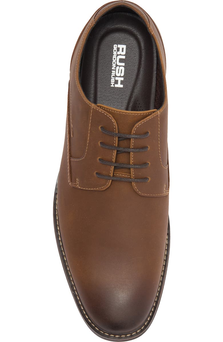 Rush by Gordon Rush Plain Toe Derby, Alternate, color, Tan