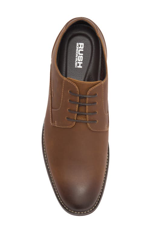 Rush By Gordon Rush Plain Toe Derby In Tan