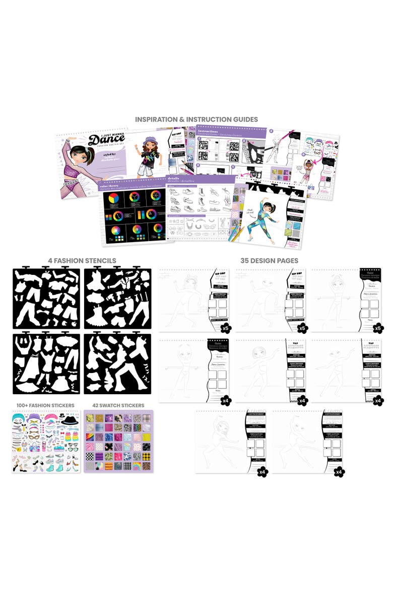 Fashion Sketch Set, I Just Wanna Dance, Art and Craft Kit, Alternate, color, Multicolored
