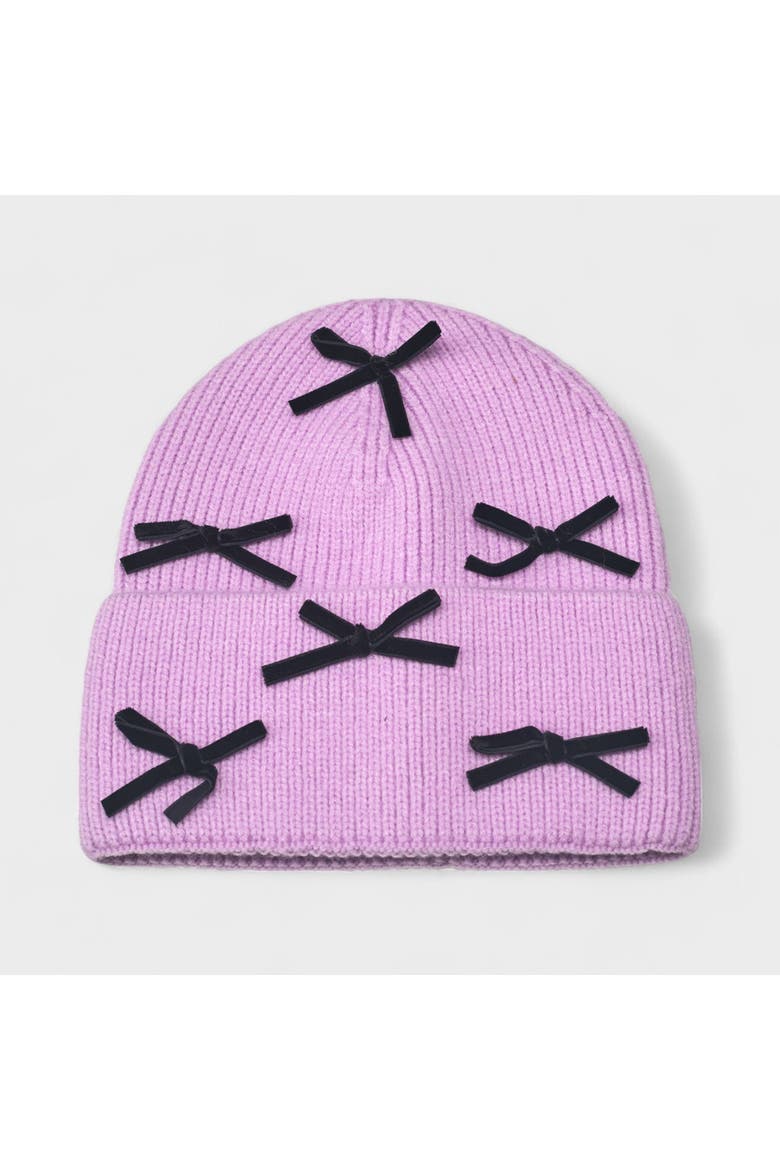 Women's Multi Bow Knit Beanie, Main, color, Blush