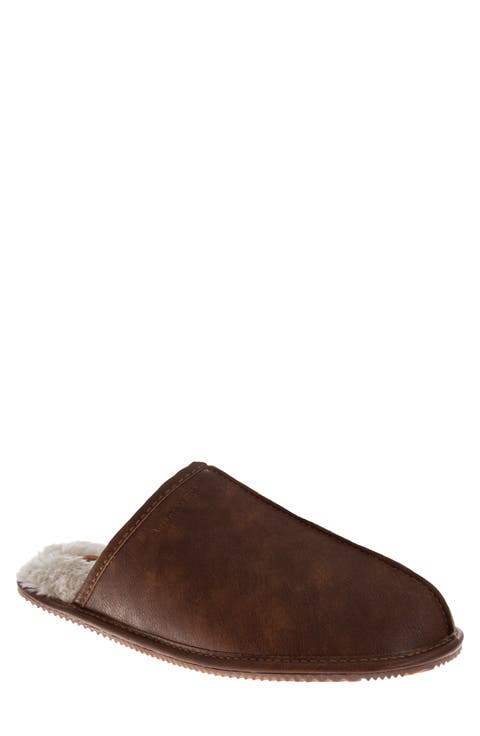 Faux Shearling Lined Slipper (Men)