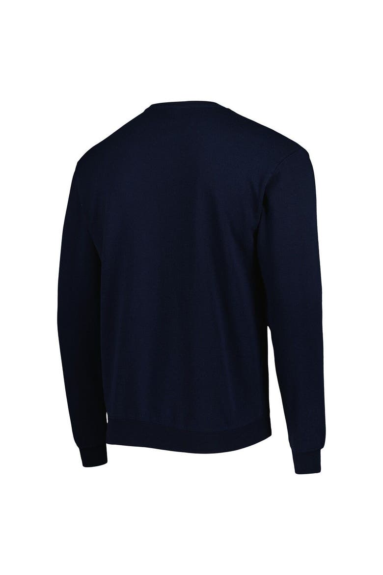 Men's Colosseum Navy North Carolina A&T Aggies Arch Over Logo Pullover Sweatshirt, Alternate, color, Navy