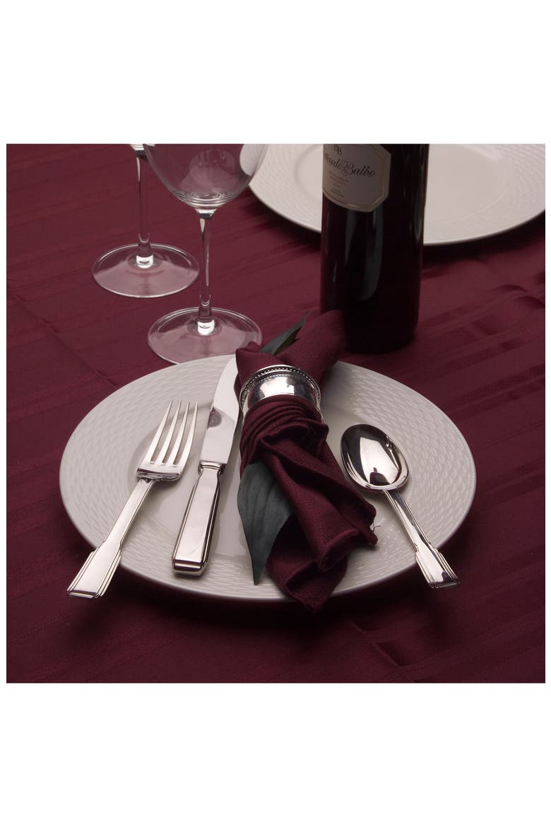 Art Deco 20-Piece Flatware Set, Alternate, color, SILVER