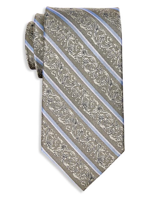 Big & Tall Striped Silk Tie