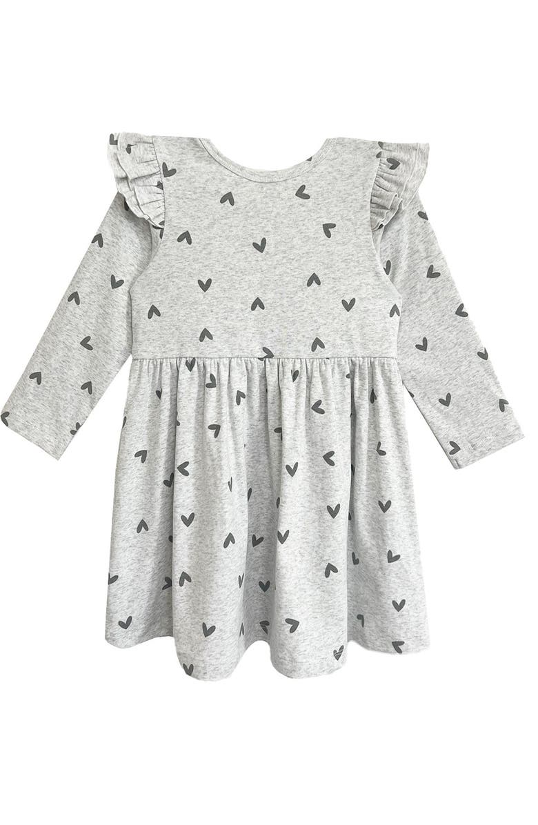Mabel + Honey Heartfelt Dress, Alternate, color, Grey