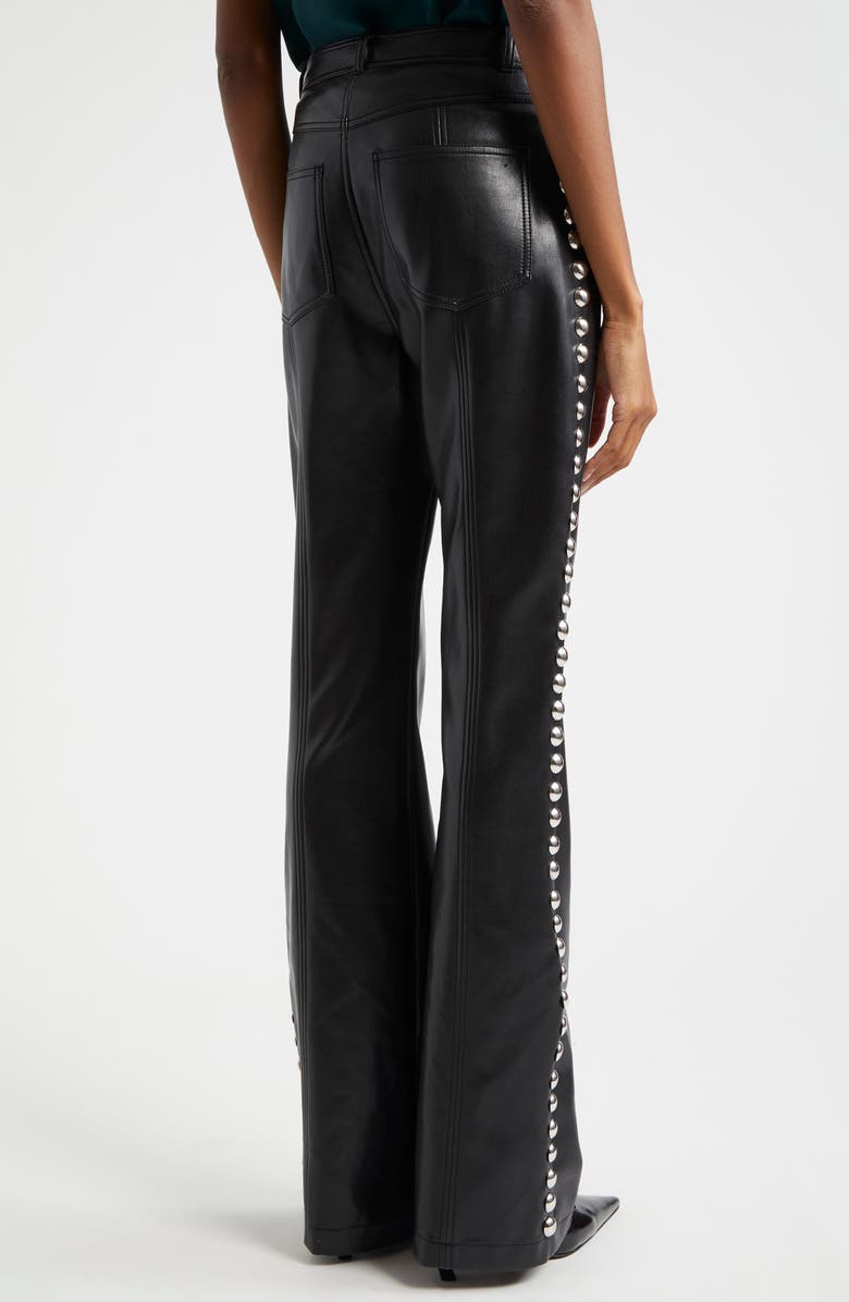 Cinq à Sept Shailene Stud Detail Faux Leather Pants, Alternate, color, 