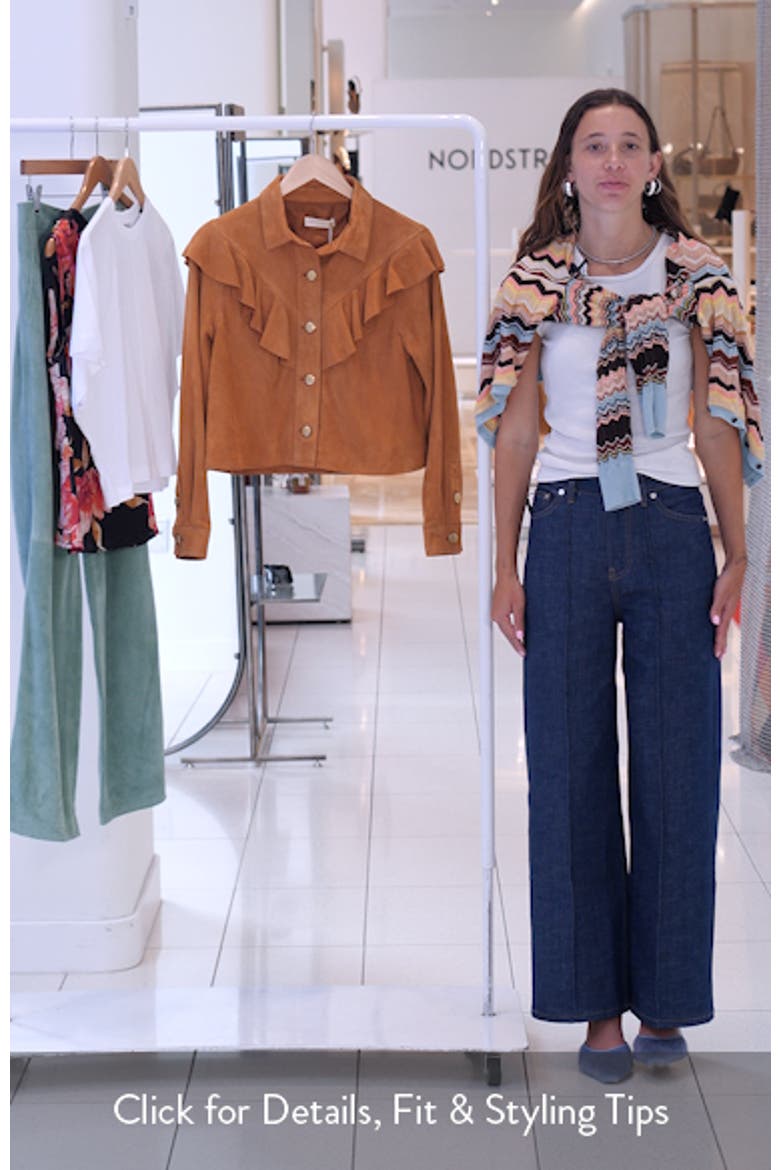 Matilde Ruffle Suede Jacket video