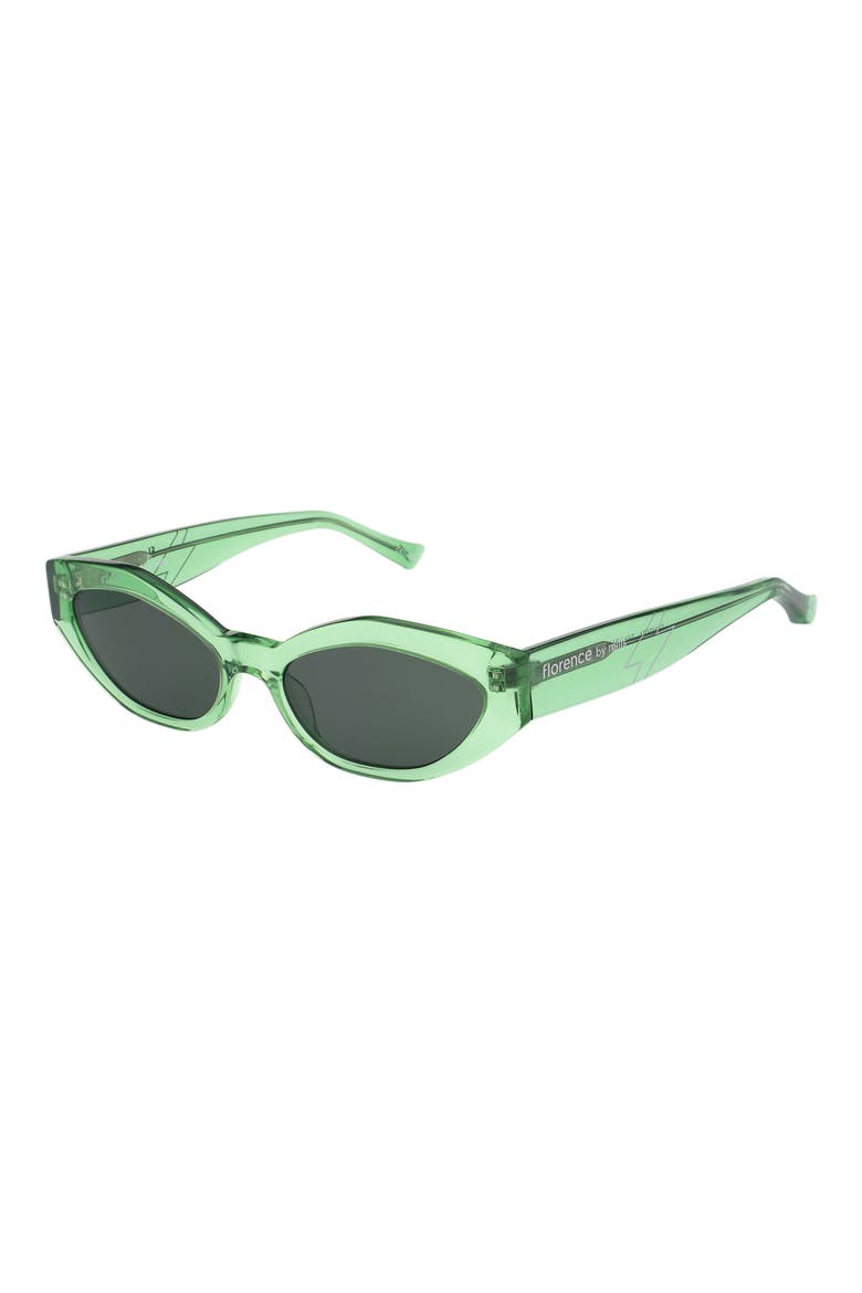54mm Cat Eye Sunglasses, Alternate, color, CRYSTAL GREEN