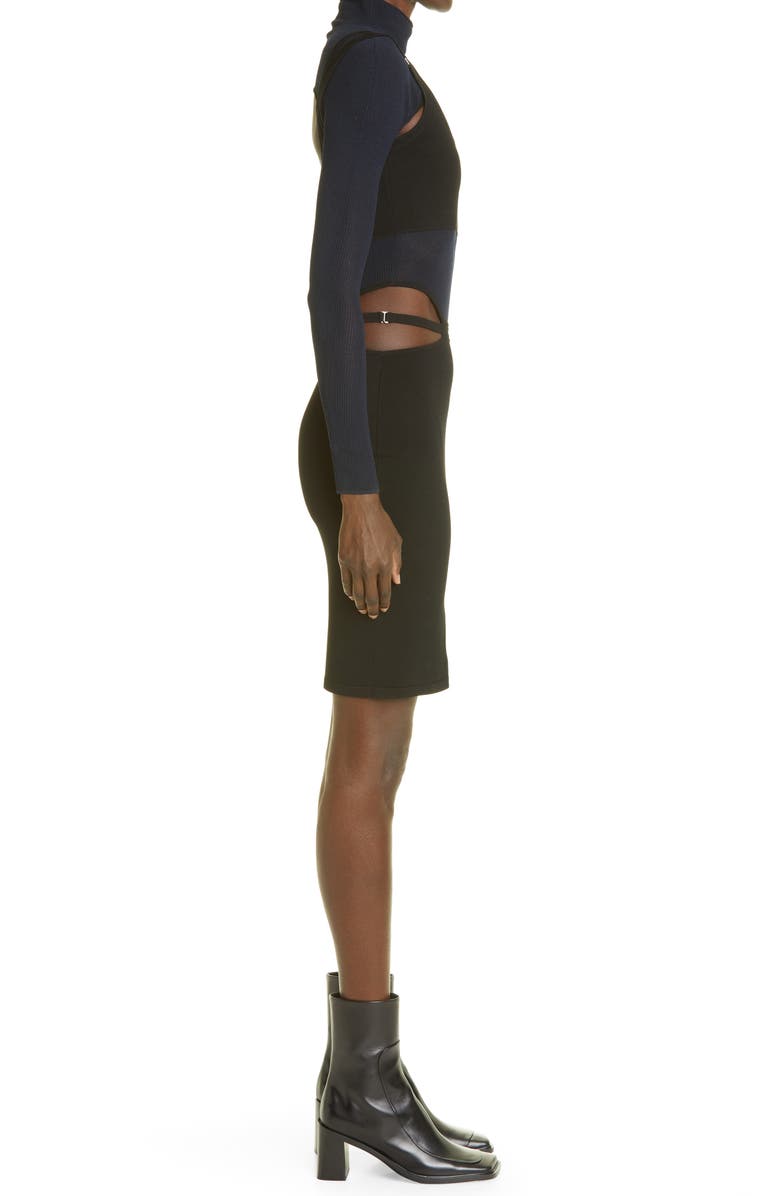 Dion Lee Mesh Underlay Long Sleeve Dress, Alternate, color,