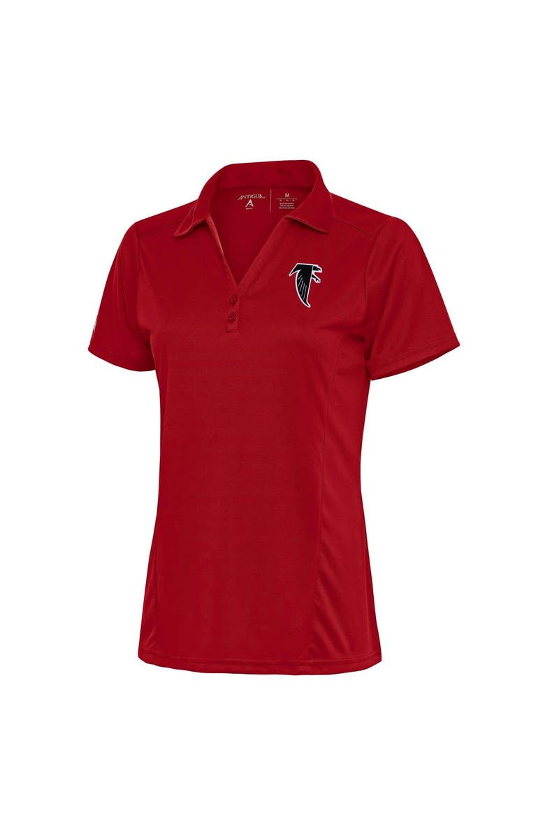 ANTIGUA Women's Antigua Red Atlanta Falcons Throwback Logo Tribute Polo, Main, color, 