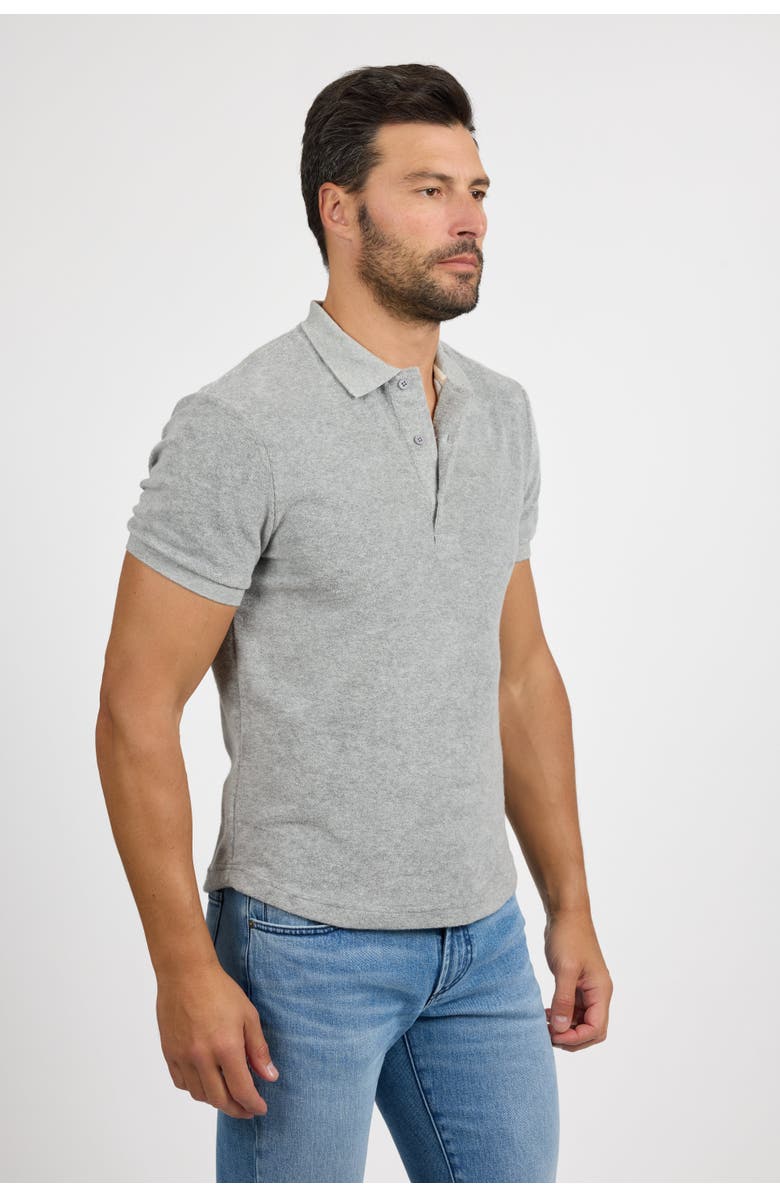 Monfrère Pierce Polo, Alternate, color, Light Grey Terry