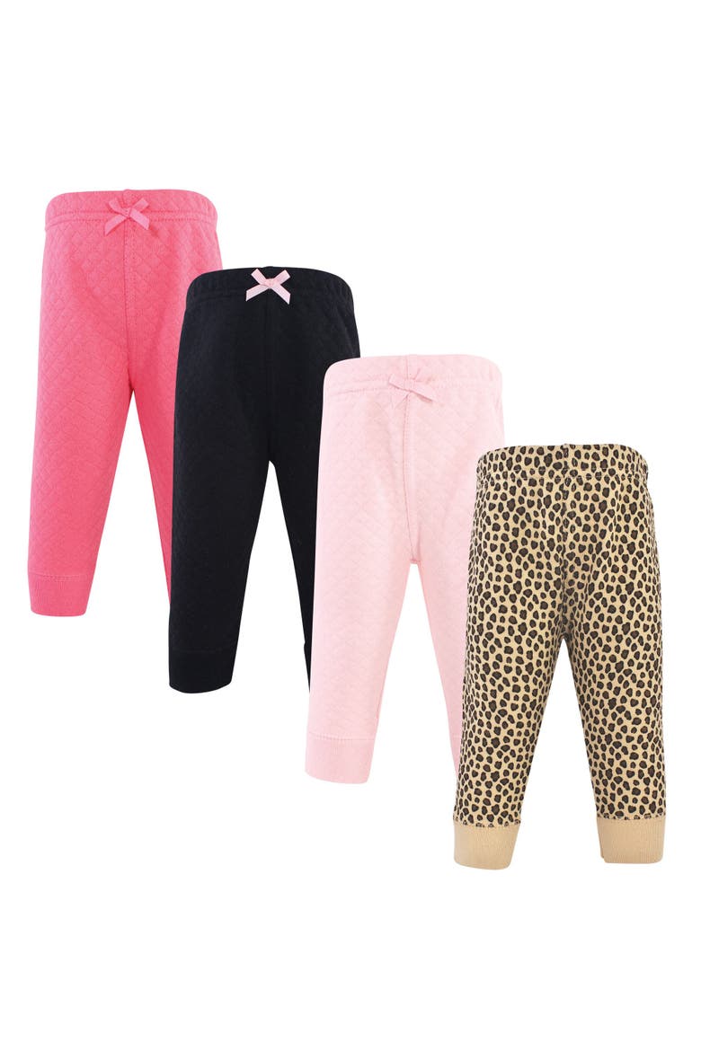 Quilted Jogger Pants 4pk, Alternate, color, Pink Navy Floral