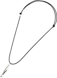 Madewell Fish Pendant Cord Necklace