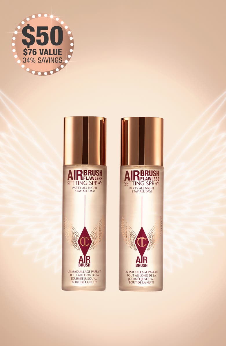 Charlotte Tilbury Airbrush Flawless Finish Setting Spray Duo $76 Value, Alternate, color,
