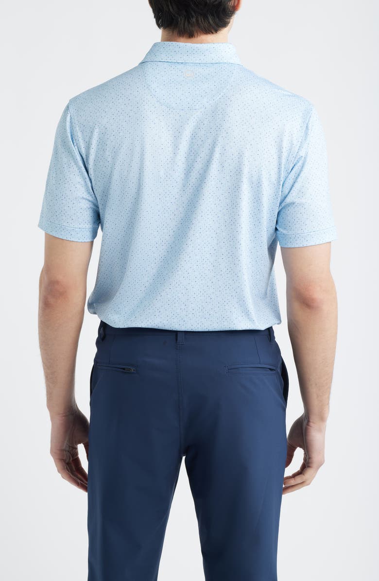 Peter Millar Pennants Performance Jersey Polo, Alternate, color, Stream Blue