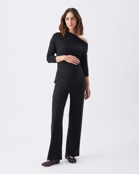 Cindy Rib Knit Maternity Pant