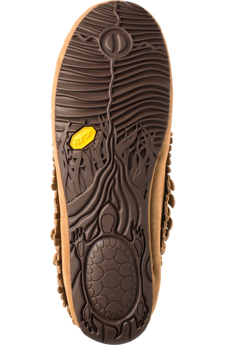 Manitobah Harvester Fringe Moccasin Bootie, Alternate, color,