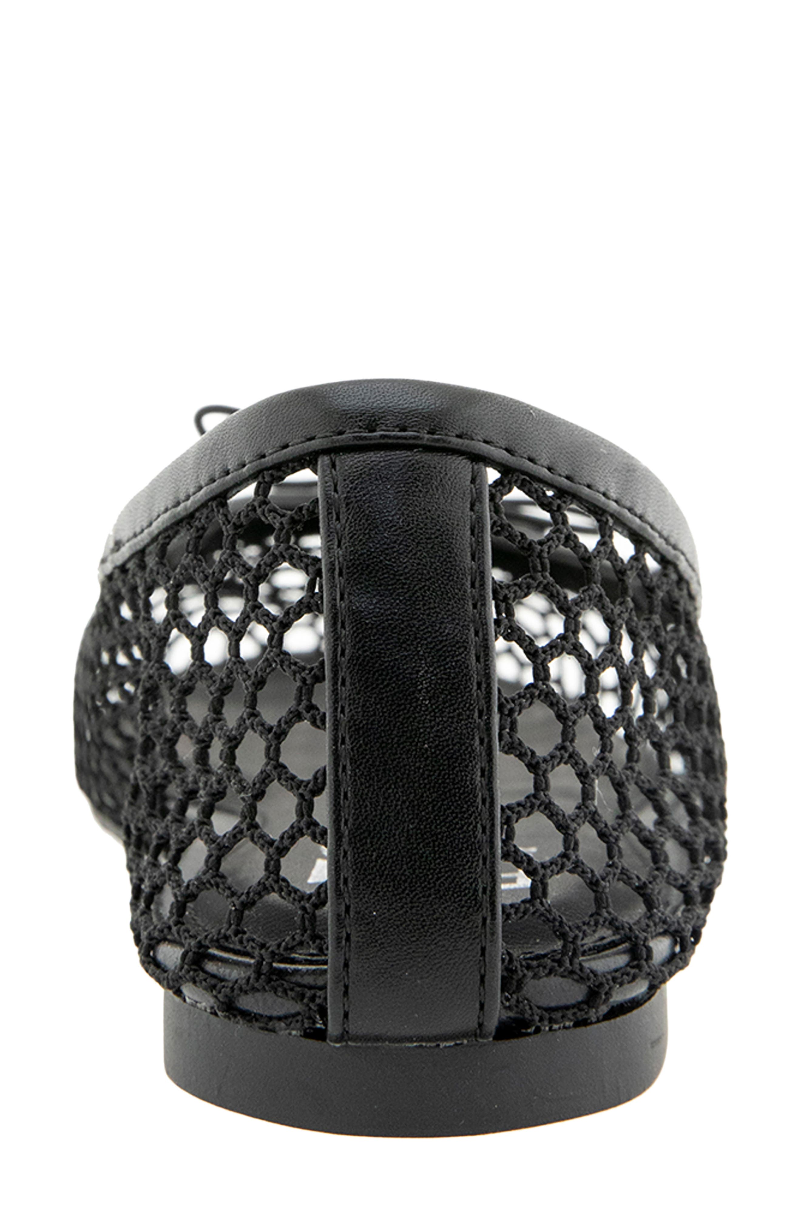 Rebecca Minkoff Bunny Mesh Ballet Flat, Alternate, color, Black