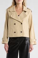 Nordstrom Double Breasted Crop Trench