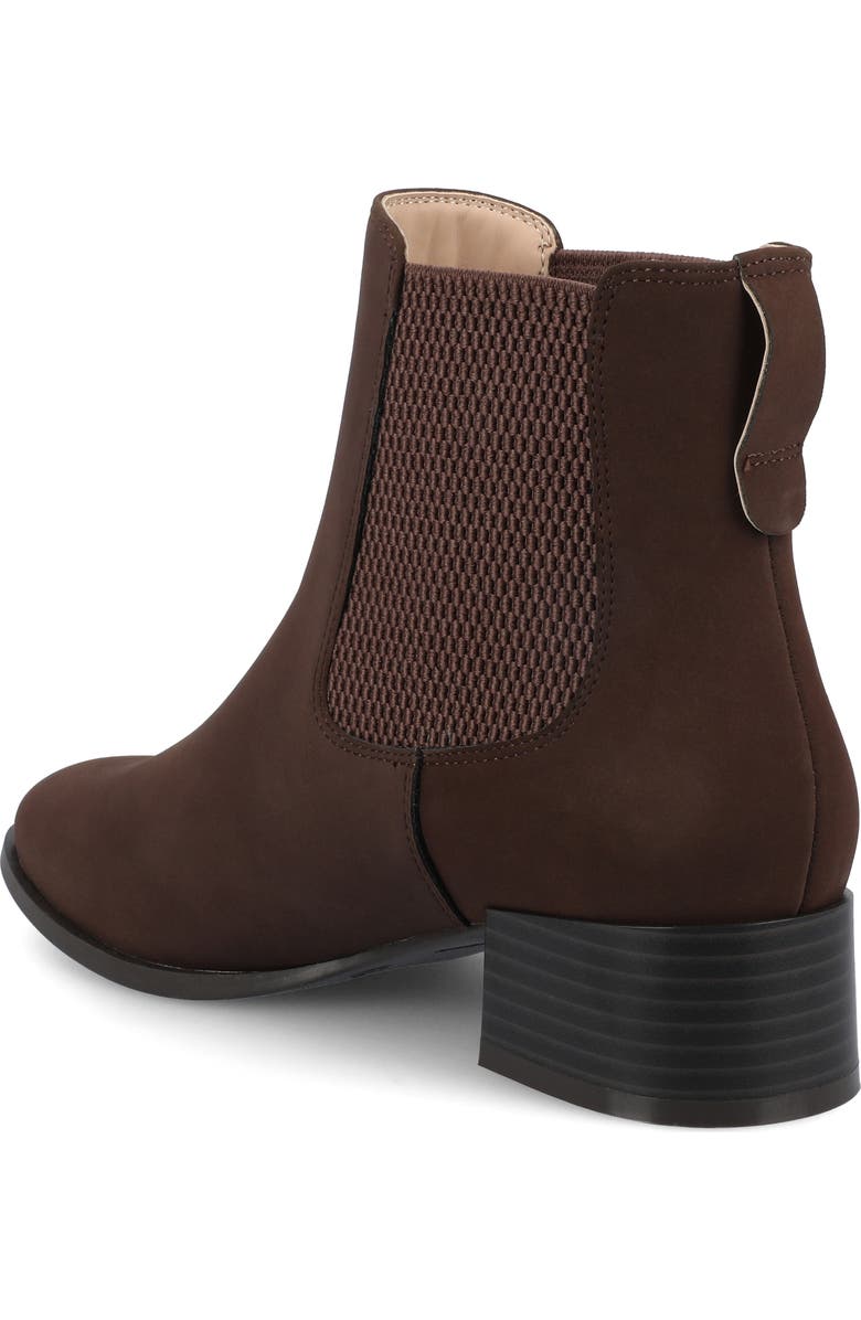 Journee Collection Chayse Bootie, Alternate, color, Chocolate/Nubuck