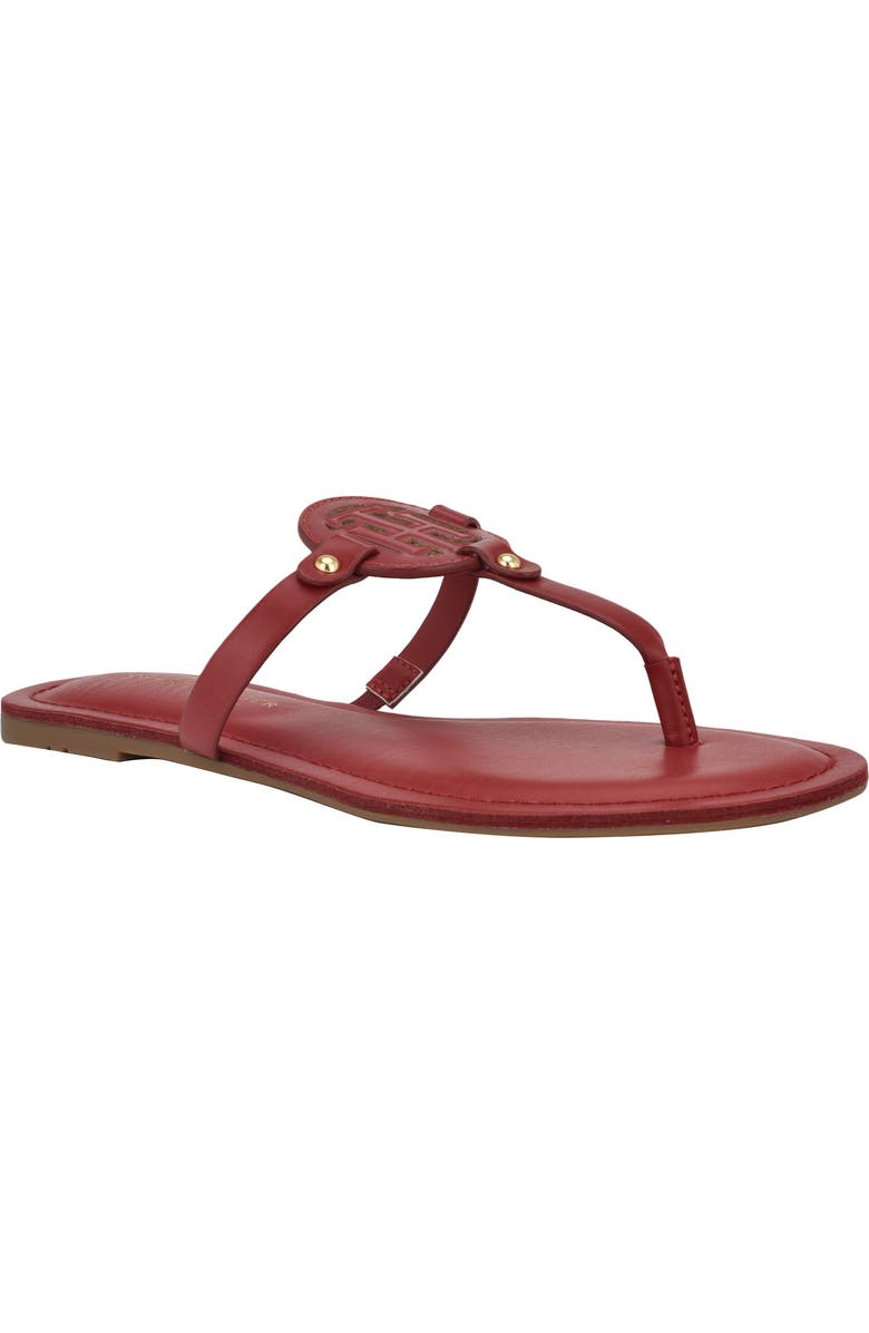 Tommy Hilfiger Litzy Flip Flop, Main, color, Dark Red