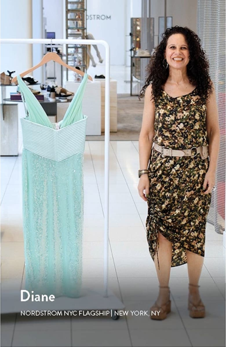 Thala Corset Bodice Sequin Cocktail Dress, sales video thumbnail