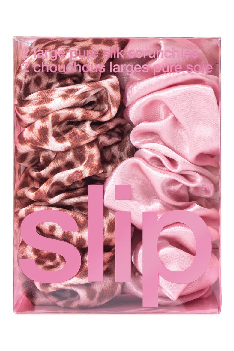 2-Pack Large Silk Scrunchies, Alternate, color, BRIDGET