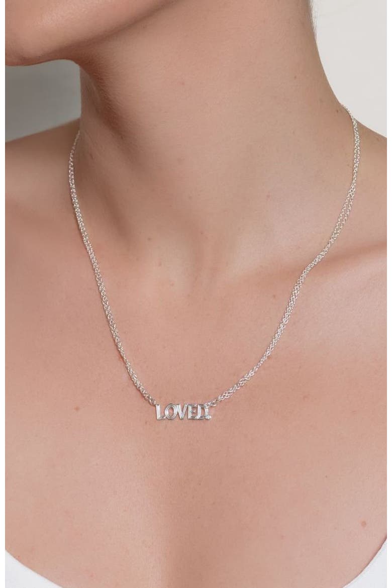 Loved Necklace, Alternate, color, Sterling Silver
