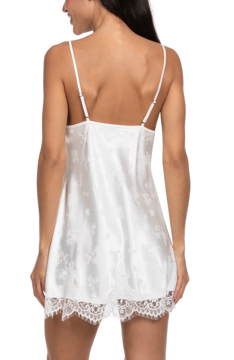 In Bloom by Jonquil Shane Jacquard Satin Chemise, Alternate, color, Ivory