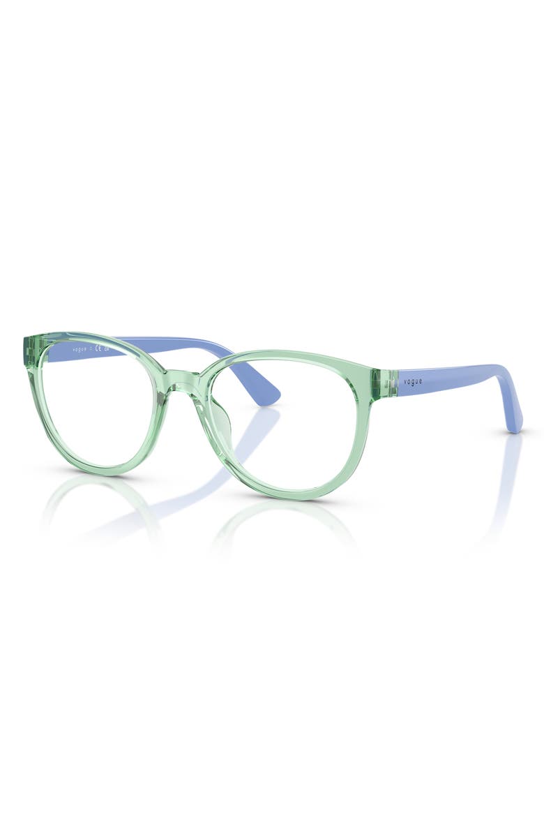 VOGUE 45mm Pillow Optical Glasses, Alternate, color, Transparent Green