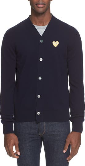 Comme des Garçons PLAY V-Neck Wool Cardigan | Nordstrom