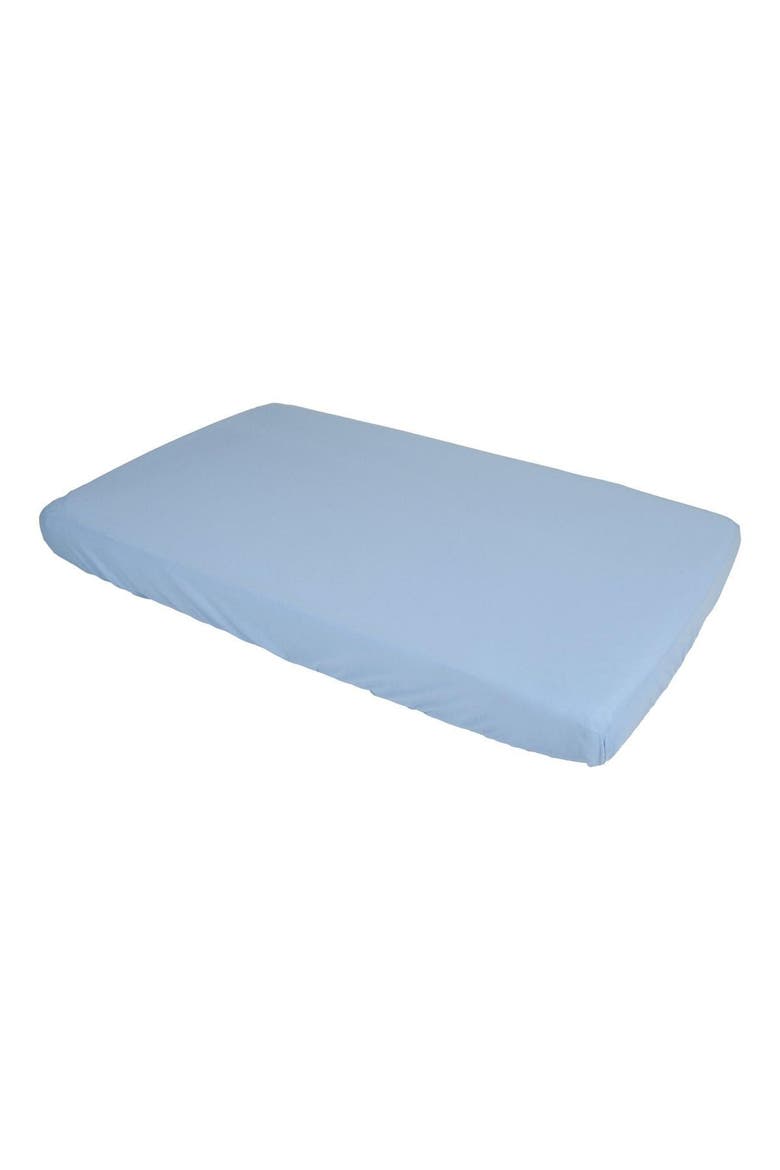 Lightweight Compact Crib Sheets - Set of 4 - Blue, Alternate, color, blue
