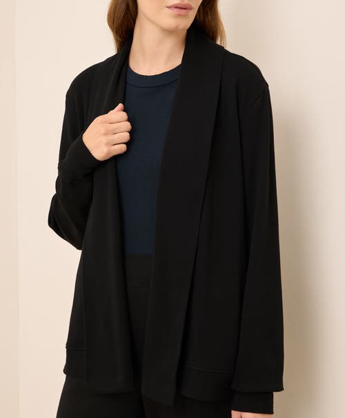 Pact Airplane Short Drape Cardigan In Animal Print