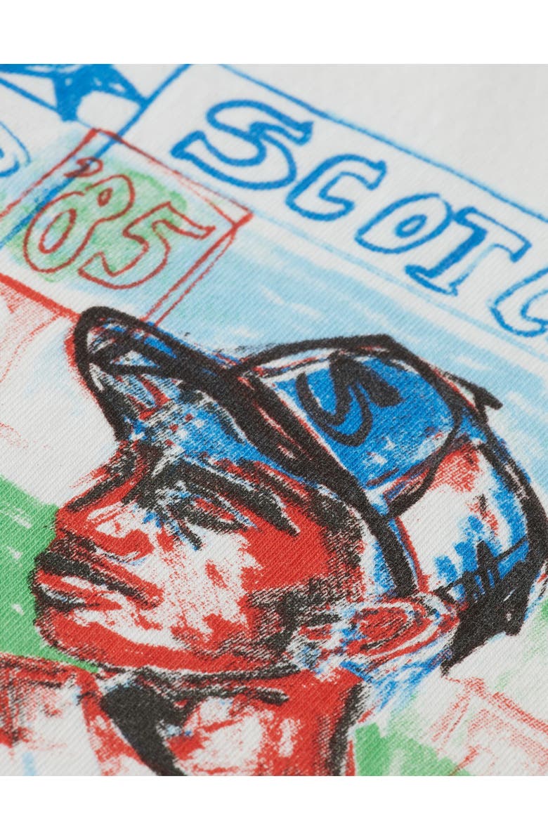 Scotch & Soda Kids' Baseball Organic Cotton Graphic T-Shirt, Alternate, color, 