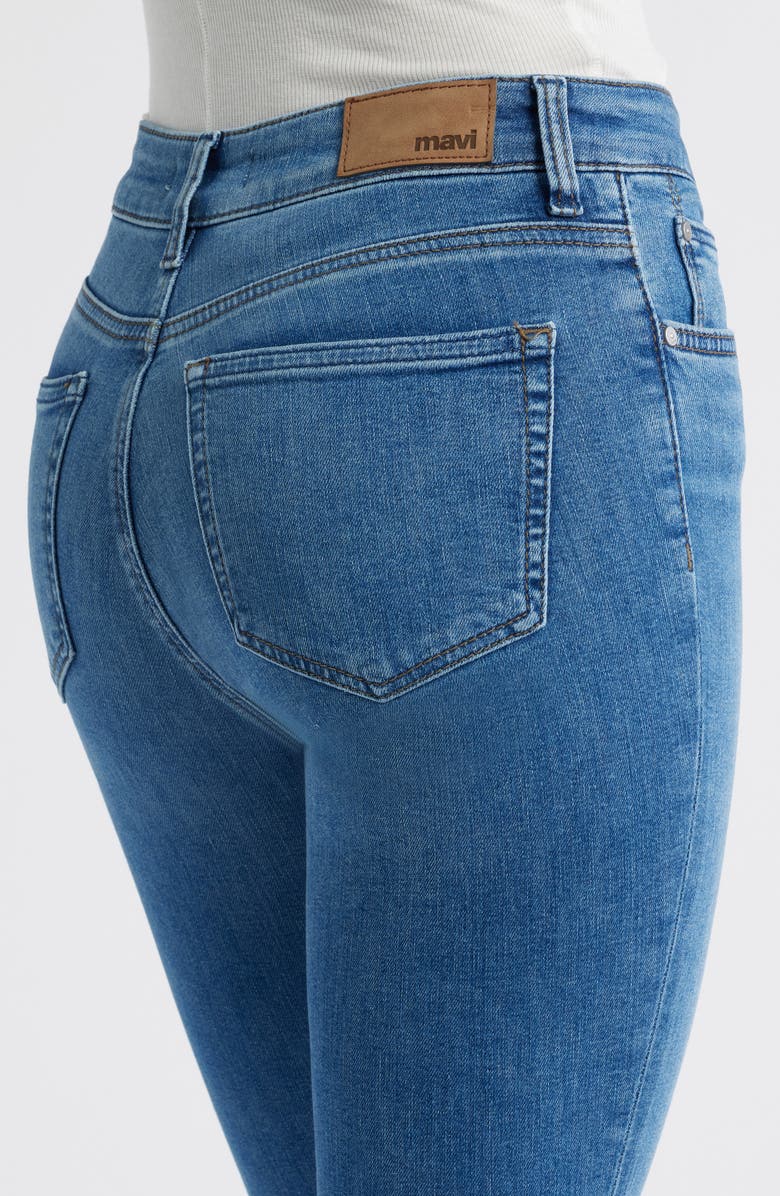 Mavi Jeans Tess High Waist Ankle Skinny Jeans (Mid Brushed Flex Blue)Tess High Waist Ankle Skinny Jeans, Alternate, color, Mid Brushed Flex Blue