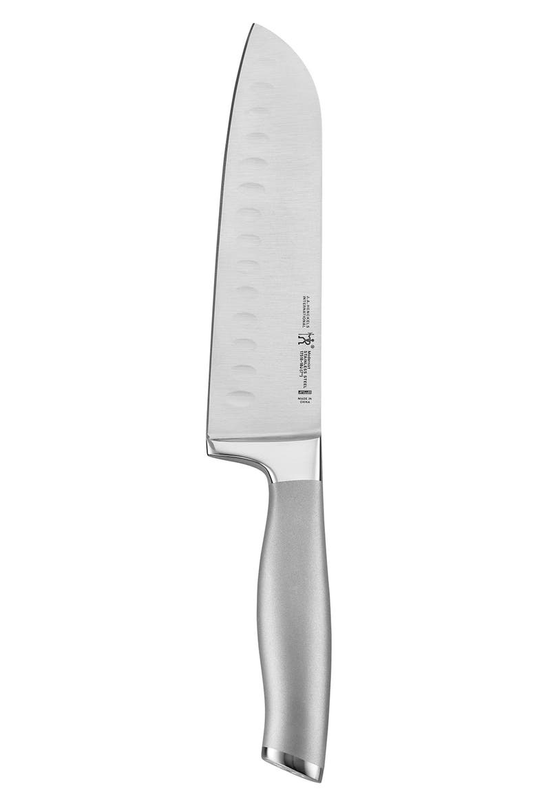 Modernist 7-Inch Hallow Edge Santoku Knife, Main, color, SILVER