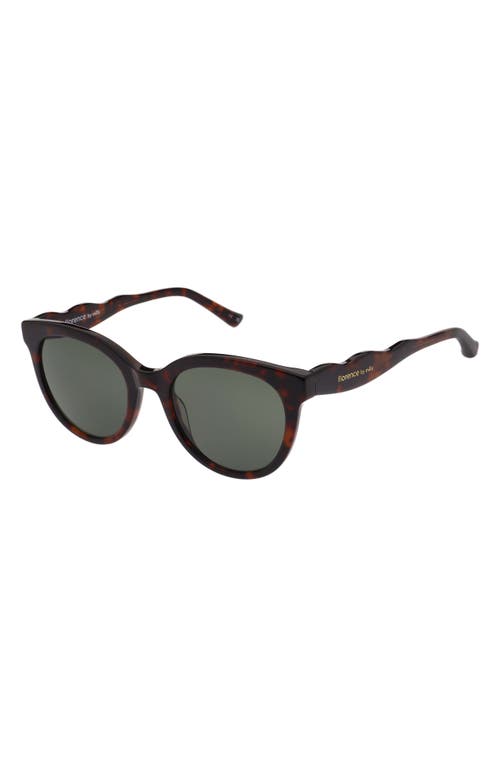 Florence By Mills 51mm Round Sunglasses In Brown