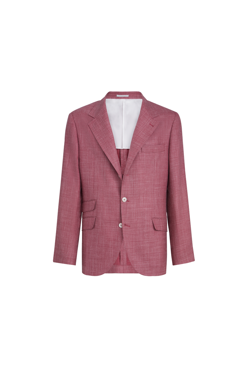 Hopsack blazer, Alternate, color, Coral